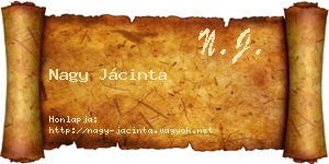 Nagy Jácinta névjegykártya